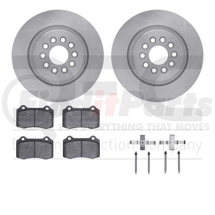 6612-20043 by DYNAMIC FRICTION COMPANY - Rotors with 5000 Euro Ceramic Brake Pads includes Hardware