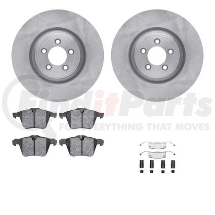 6612-20065 by DYNAMIC FRICTION COMPANY - Rotors with 5000 Euro Ceramic Brake Pads includes Hardware