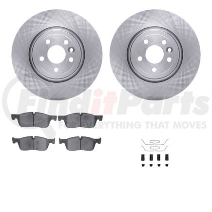 6612-20119 by DYNAMIC FRICTION COMPANY - Rotors with 5000 Euro Ceramic Brake Pads includes Hardware