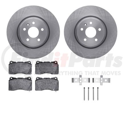 6612-26010 by DYNAMIC FRICTION COMPANY - Rotors with 5000 Euro Ceramic Brake Pads includes Hardware