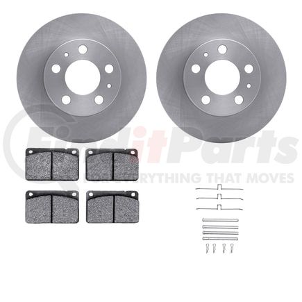 6612-27034 by DYNAMIC FRICTION COMPANY - Rotors with 5000 Euro Ceramic Brake Pads includes Hardware