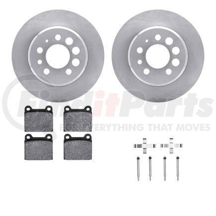 6612-27042 by DYNAMIC FRICTION COMPANY - Rotors with 5000 Euro Ceramic Brake Pads includes Hardware