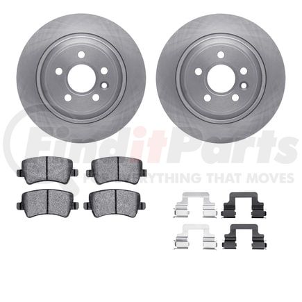 6612-27162 by DYNAMIC FRICTION COMPANY - Rotors with 5000 Euro Ceramic Brake Pads includes Hardware