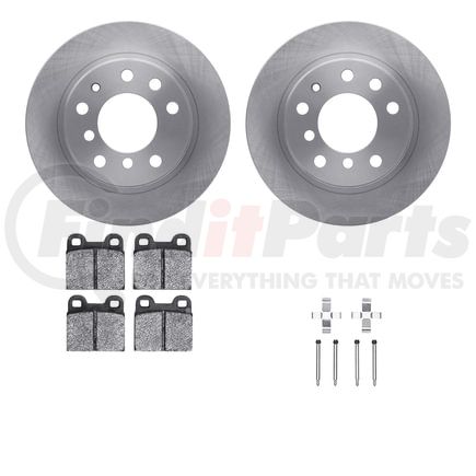 6612-31011 by DYNAMIC FRICTION COMPANY - Rotors with 5000 Euro Ceramic Brake Pads includes Hardware