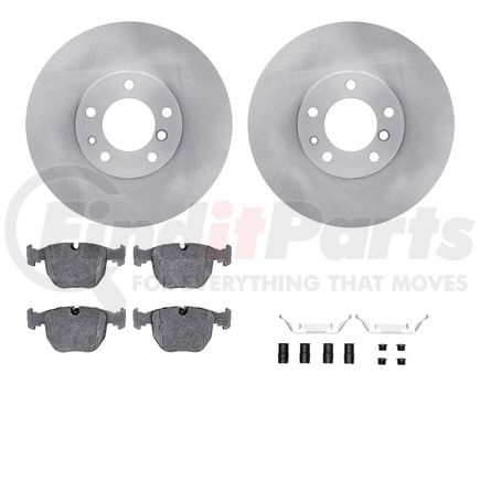 6612-31118 by DYNAMIC FRICTION COMPANY - Rotors with 5000 Euro Ceramic Brake Pads includes Hardware