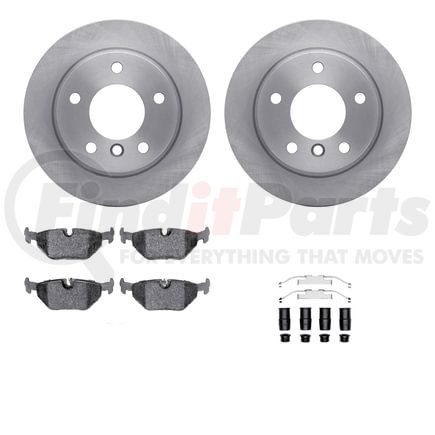6612-31145 by DYNAMIC FRICTION COMPANY - Rotors with 5000 Euro Ceramic Brake Pads includes Hardware