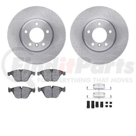 6612-31235 by DYNAMIC FRICTION COMPANY - Rotors with 5000 Euro Ceramic Brake Pads includes Hardware