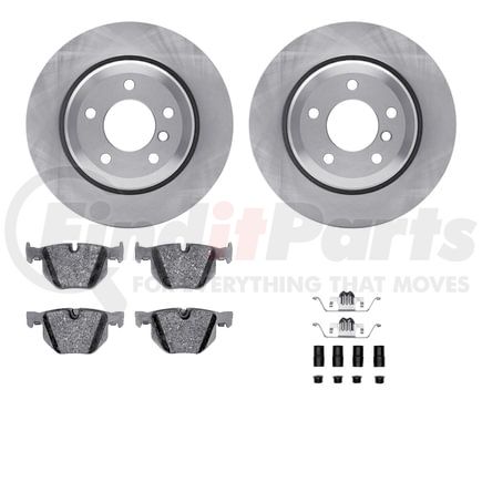 6612-31276 by DYNAMIC FRICTION COMPANY - Rotors with 5000 Euro Ceramic Brake Pads includes Hardware