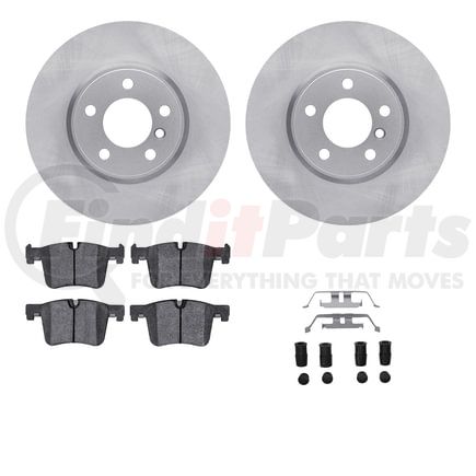 6612-31480 by DYNAMIC FRICTION COMPANY - Rotors with 5000 Euro Ceramic Brake Pads includes Hardware