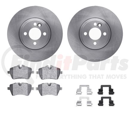 6612-32025 by DYNAMIC FRICTION COMPANY - Rotors with 5000 Euro Ceramic Brake Pads includes Hardware