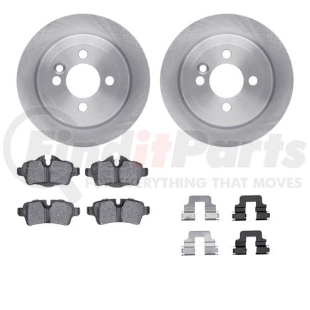 6612-32013 by DYNAMIC FRICTION COMPANY - Rotors with 5000 Euro Ceramic Brake Pads includes Hardware