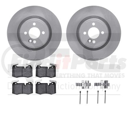 6612-32033 by DYNAMIC FRICTION COMPANY - Rotors with 5000 Euro Ceramic Brake Pads includes Hardware
