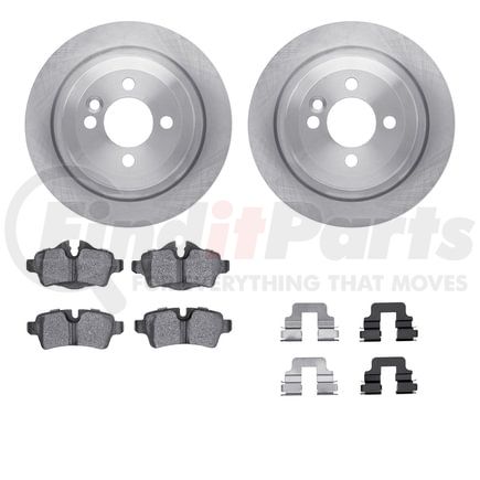 6612-32029 by DYNAMIC FRICTION COMPANY - Rotors with 5000 Euro Ceramic Brake Pads includes Hardware