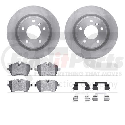 6612-32045 by DYNAMIC FRICTION COMPANY - Rotors with 5000 Euro Ceramic Brake Pads includes Hardware