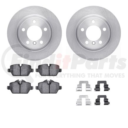 6612-32049 by DYNAMIC FRICTION COMPANY - Rotors with 5000 Euro Ceramic Brake Pads includes Hardware