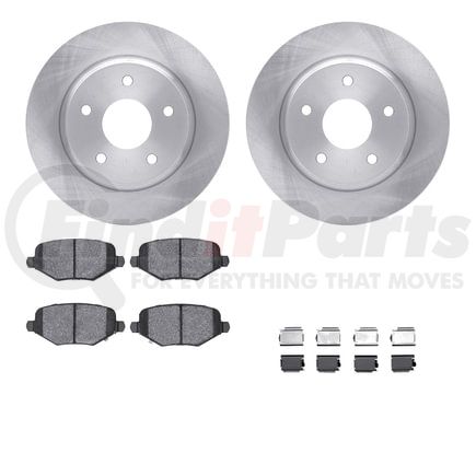 6612-40013 by DYNAMIC FRICTION COMPANY - Rotors with 5000 Euro Ceramic Brake Pads includes Hardware