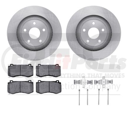 6612-42003 by DYNAMIC FRICTION COMPANY - Rotors with 5000 Euro Ceramic Brake Pads includes Hardware