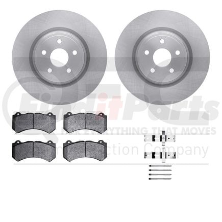 6612-42025 by DYNAMIC FRICTION COMPANY - Rotors with 5000 Euro Ceramic Brake Pads includes Hardware