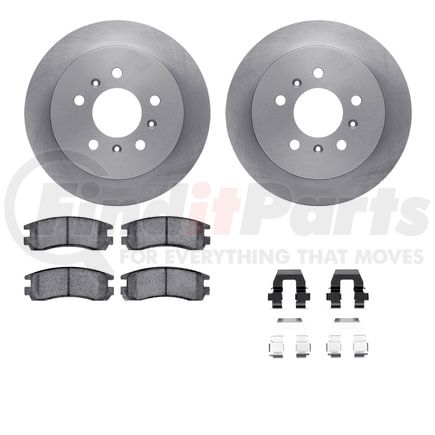 6612-45003 by DYNAMIC FRICTION COMPANY - Rotors with 5000 Euro Ceramic Brake Pads includes Hardware