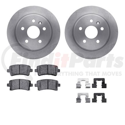 6612-45015 by DYNAMIC FRICTION COMPANY - Rotors with 5000 Euro Ceramic Brake Pads includes Hardware