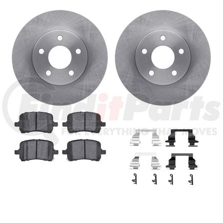 6612-47015 by DYNAMIC FRICTION COMPANY - Rotors with 5000 Euro Ceramic Brake Pads includes Hardware