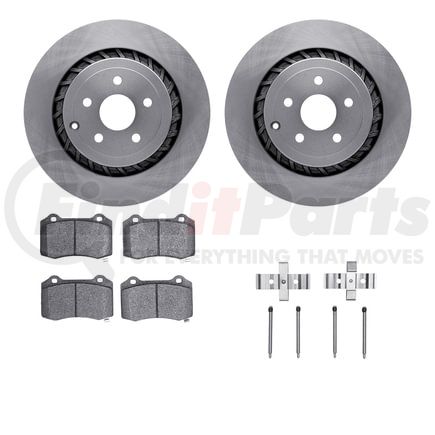 6612-47042 by DYNAMIC FRICTION COMPANY - Rotors with 5000 Euro Ceramic Brake Pads includes Hardware