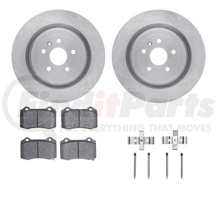 6612-47031 by DYNAMIC FRICTION COMPANY - Rotors with 5000 Euro Ceramic Brake Pads includes Hardware