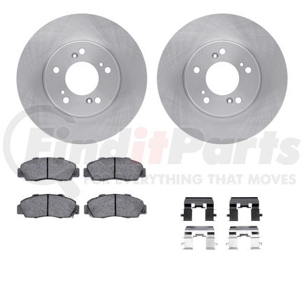 6612-59015 by DYNAMIC FRICTION COMPANY - Rotors with 5000 Euro Ceramic Brake Pads includes Hardware