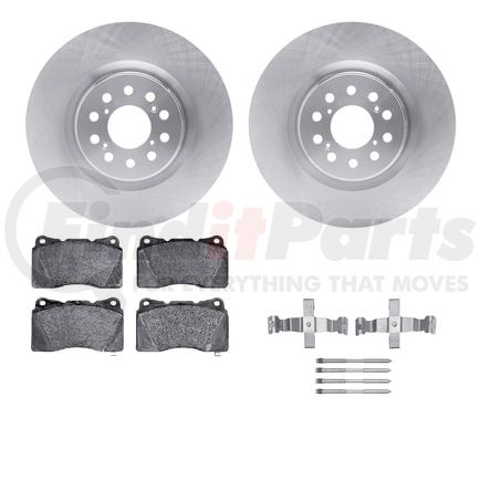6612-59030 by DYNAMIC FRICTION COMPANY - Rotors with 5000 Euro Ceramic Brake Pads includes Hardware