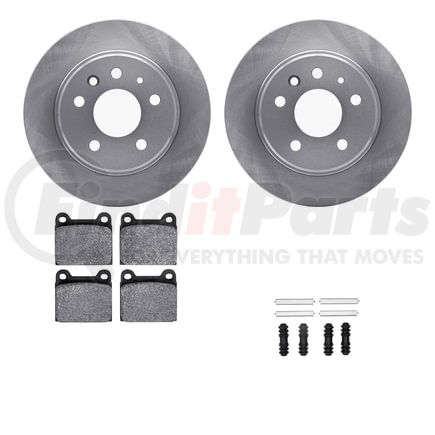 6612-63033 by DYNAMIC FRICTION COMPANY - Rotors with 5000 Euro Ceramic Brake Pads includes Hardware