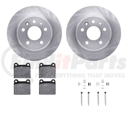 6612-63035 by DYNAMIC FRICTION COMPANY - Rotors with 5000 Euro Ceramic Brake Pads includes Hardware