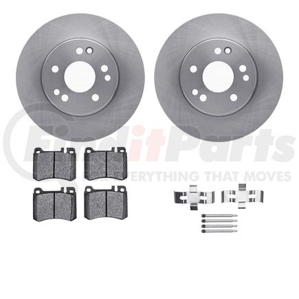 6612-63143 by DYNAMIC FRICTION COMPANY - Rotors with 5000 Euro Ceramic Brake Pads includes Hardware