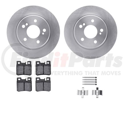 6612-63179 by DYNAMIC FRICTION COMPANY - Rotors with 5000 Euro Ceramic Brake Pads includes Hardware
