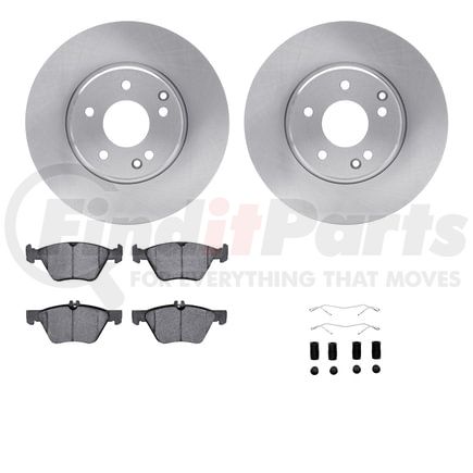 6612-63273 by DYNAMIC FRICTION COMPANY - Rotors with 5000 Euro Ceramic Brake Pads includes Hardware