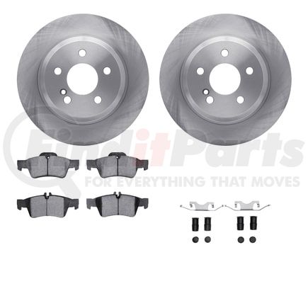 6612-63282 by DYNAMIC FRICTION COMPANY - Rotors with 5000 Euro Ceramic Brake Pads includes Hardware