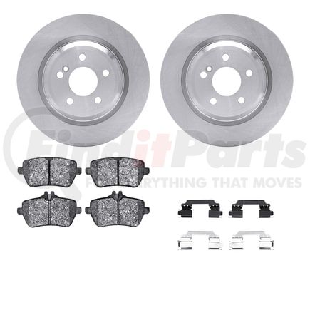 6612-63358 by DYNAMIC FRICTION COMPANY - Rotors with 5000 Euro Ceramic Brake Pads includes Hardware