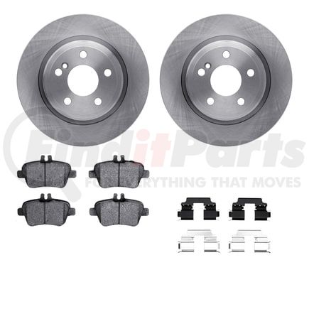 6612-63365 by DYNAMIC FRICTION COMPANY - Rotors with 5000 Euro Ceramic Brake Pads includes Hardware