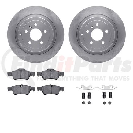 6612-63413 by DYNAMIC FRICTION COMPANY - Rotors with 5000 Euro Ceramic Brake Pads includes Hardware