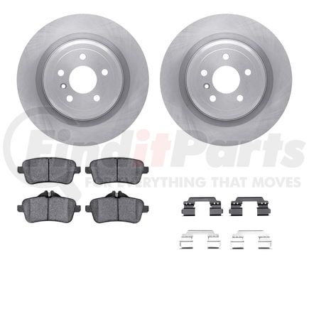 6612-63428 by DYNAMIC FRICTION COMPANY - Rotors with 5000 Euro Ceramic Brake Pads includes Hardware