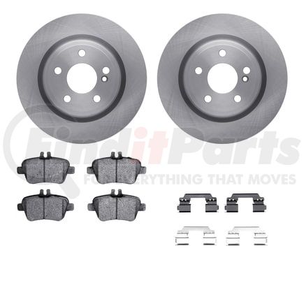 6612-63460 by DYNAMIC FRICTION COMPANY - Rotors with 5000 Euro Ceramic Brake Pads includes Hardware