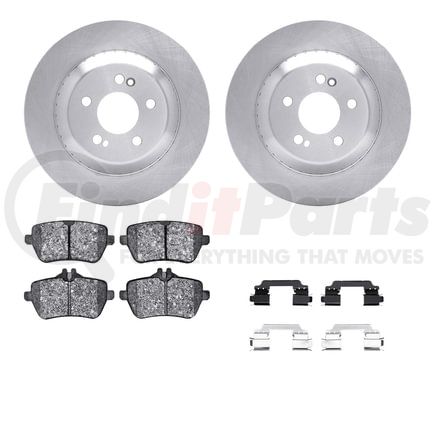 6612-63464 by DYNAMIC FRICTION COMPANY - Rotors with 5000 Euro Ceramic Brake Pads includes Hardware