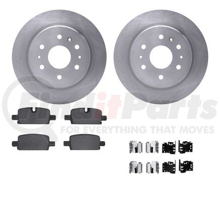 6612-63468 by DYNAMIC FRICTION COMPANY - Rotors with 5000 Euro Ceramic Brake Pads includes Hardware