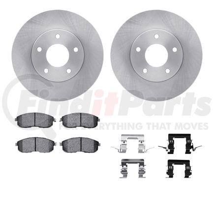 6612-67003 by DYNAMIC FRICTION COMPANY - Rotors with 5000 Euro Ceramic Brake Pads includes Hardware