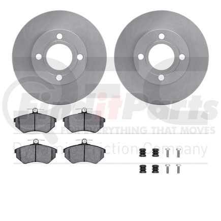 6612-73031 by DYNAMIC FRICTION COMPANY - Rotors with 5000 Euro Ceramic Brake Pads includes Hardware