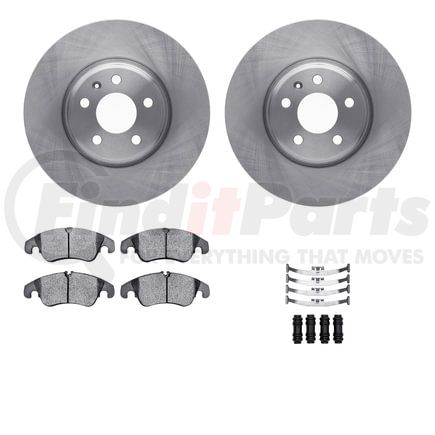 6612-73246 by DYNAMIC FRICTION COMPANY - Rotors with 5000 Euro Ceramic Brake Pads includes Hardware