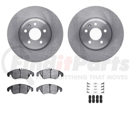 6612-73245 by DYNAMIC FRICTION COMPANY - Rotors with 5000 Euro Ceramic Brake Pads includes Hardware