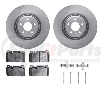 6612-73263 by DYNAMIC FRICTION COMPANY - Rotors with 5000 Euro Ceramic Brake Pads includes Hardware