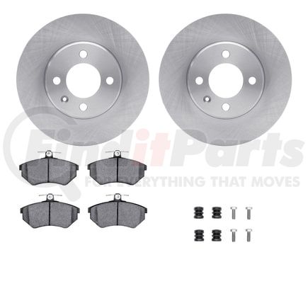 6612-74029 by DYNAMIC FRICTION COMPANY - Rotors with 5000 Euro Ceramic Brake Pads includes Hardware