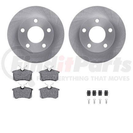 6612-74053 by DYNAMIC FRICTION COMPANY - Rotors with 5000 Euro Ceramic Brake Pads includes Hardware