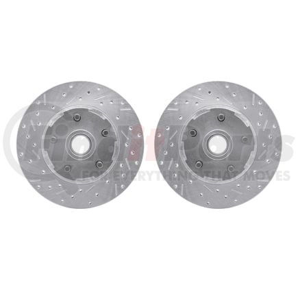 7002-54127 by DYNAMIC FRICTION COMPANY - GEOSPEC Rotors w/3000 Ceramic Brake Pads